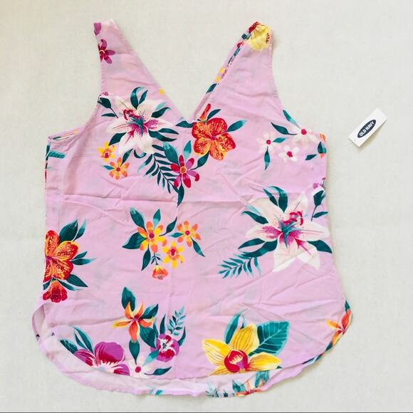 Old Navy | V-neck Large Floral Print Tank NWT - Picture 1 of 5